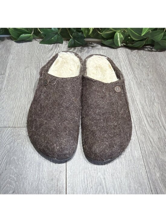 BIRKENSTOCK  Zermatt  Genuine Shearling Lined Brown Slipper Size 39 L8 main image 8
